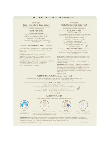 Set de Regalo Hidratación Diaria Aveeno - 3 Piezas Sin Fragancia