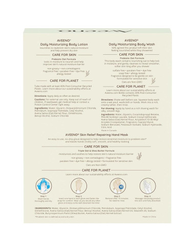 Set de Regalo Hidratación Diaria Aveeno - 3 Piezas Sin Fragancia