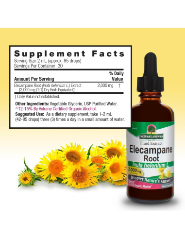 Suplemento Herbal Raíz de Elecampane Nature's Answer 60 ml