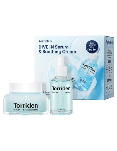 Set de Cuidado Facial Torriden DIVE IN 50ml Suero + 100ml Crema