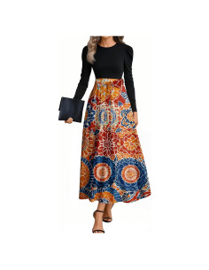 Vestido Maxi Elegante para Mujeres 2025 - Cintura Imperio