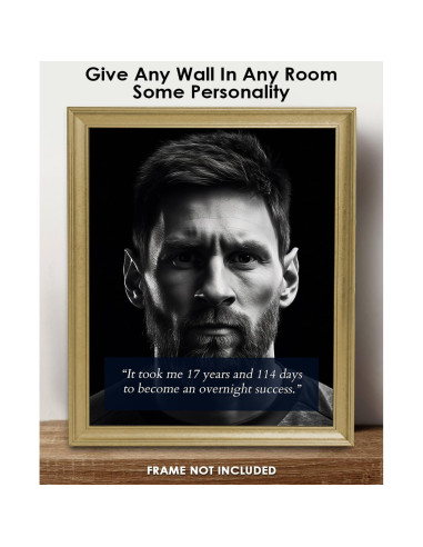 Póster Motivacional Lionel Messi 35.56x27.94 cm Buzz Unplugged