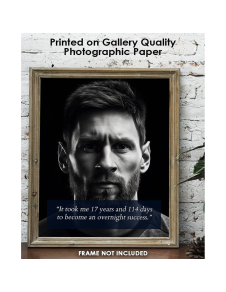 Póster Motivacional Lionel Messi 35.56x27.94 cm Buzz Unplugged