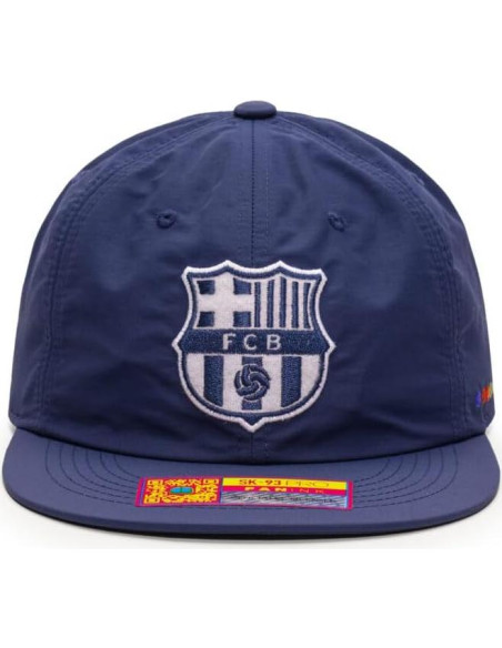 Gorra Snapback Barcelona Pipeline Azul 6 Paneles Unisex