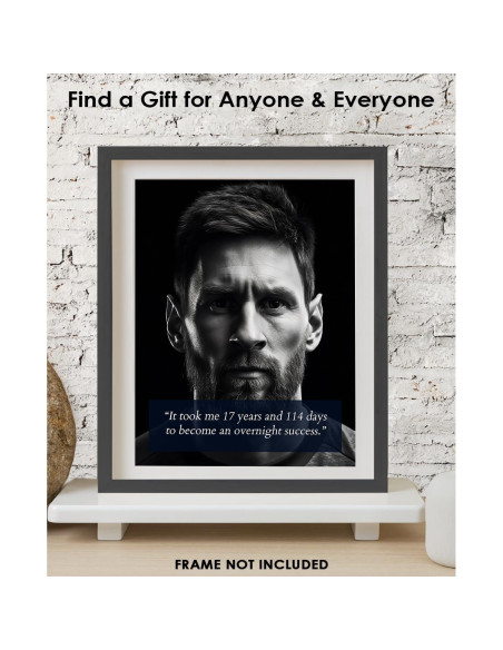 Póster Motivacional Lionel Messi 35.56x27.94 cm Buzz Unplugged