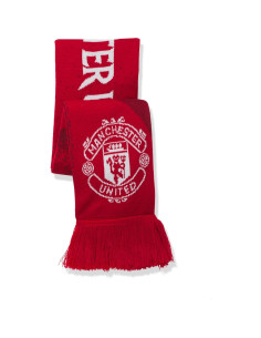 Bufanda Unisex Manchester United adidas Roja con Flecos 2