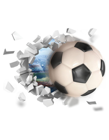 Calcomanías de Pared de Fútbol CEYAZYE 75x70cm Vinilo 3D