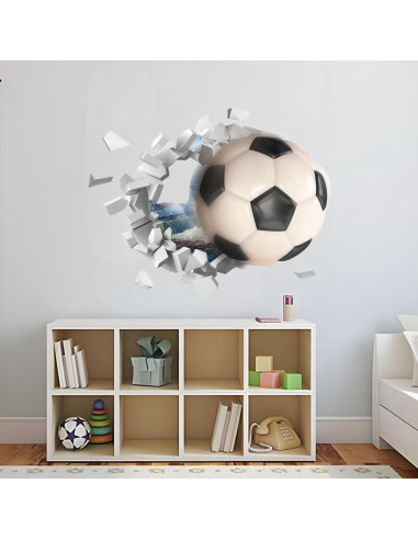 Calcomanías de Pared de Fútbol CEYAZYE 75x70cm Vinilo 3D