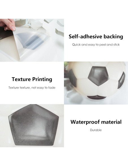 Calcomanías de Pared de Fútbol CEYAZYE 75x70cm Vinilo 3D Calcomanías de Pared de Fútbol CEYAZYE 75x70cm Vinilo 3D