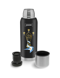 Botella de acero inoxidable AKNOW 1LT Copa del Mundo Argentina 2