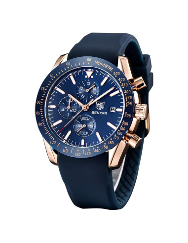 Reloj Cronógrafo de Cuarzo BENYAR BY-5140 Hombre 30M Impermeable