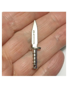 Cuchillo Daga Miniatura M9 Morezmore 40mm Metal Escala 1:6