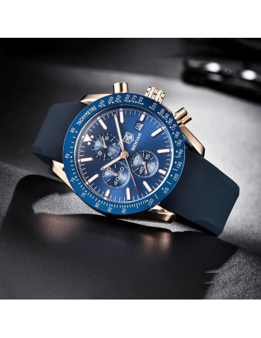 Reloj Cronógrafo de Cuarzo BENYAR BY-5140 Hombre 30M Impermeable