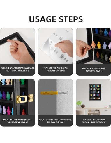 Estuche de Exhibición de Minifiguras PiaoHao 39.1x28.4cm