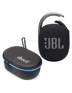 Altavoz Bluetooth JBL Clip 4 + Funda Dura Protectora Negro