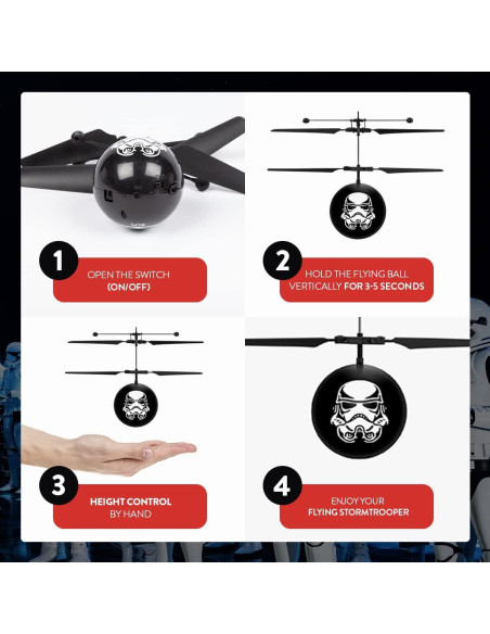 Bola Voladora Stormtrooper Star Wars World Tech Toys - Dron USB