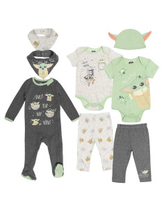 Conjunto de Ropa Star Wars Bebé 8 Piezas 0-24 Meses