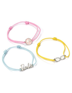 Conjunto de 3 Pulseras de Amistad Barbie - Joyería Oficial