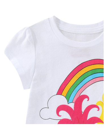 Conjunto Camiseta Manga Corta DreamWorks Trolls + Falda Tutu