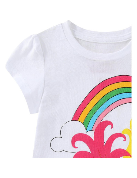 Conjunto Camiseta Manga Corta DreamWorks Trolls + Falda Tutu