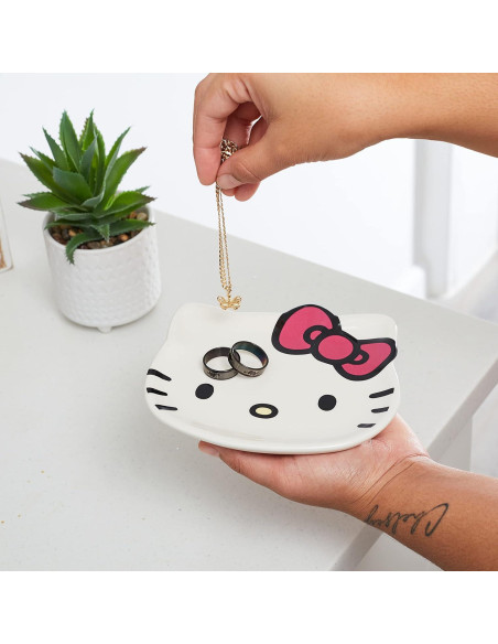 Plato de Joyería Hello Kitty Cerámica 14.6 cm - Bandeja Decorativa
