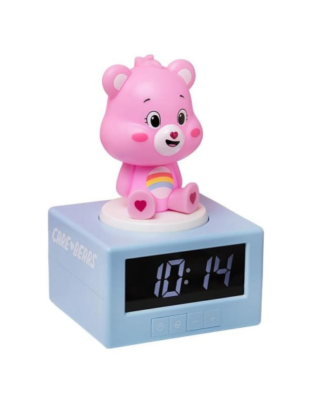 Reloj Despertador Digital Paladone Cheer Bear Rosa con Luz