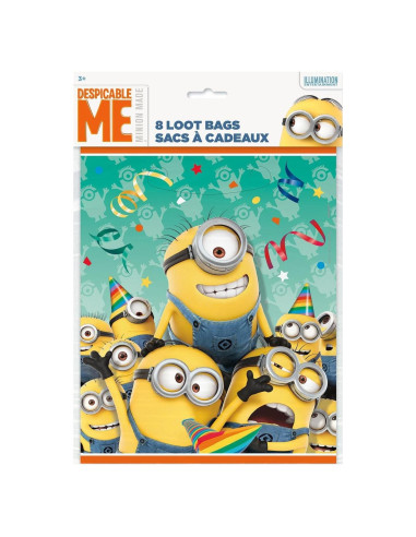 Bolsas de Regalo de Minions Unique Party Favors - 8 Pzas