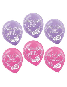 Globos de látex impresos Amscan 30 cm Ever After High
