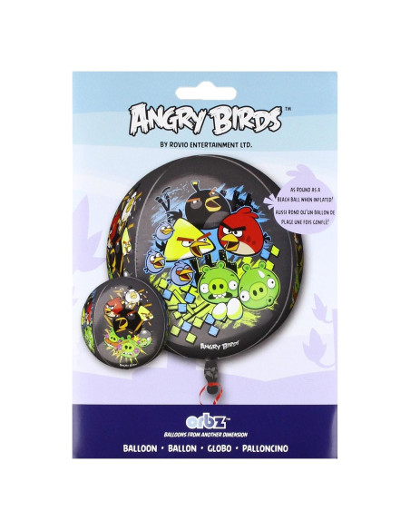 Globo de papel de aluminio Orbz Angry Birds Anagram 40 cm