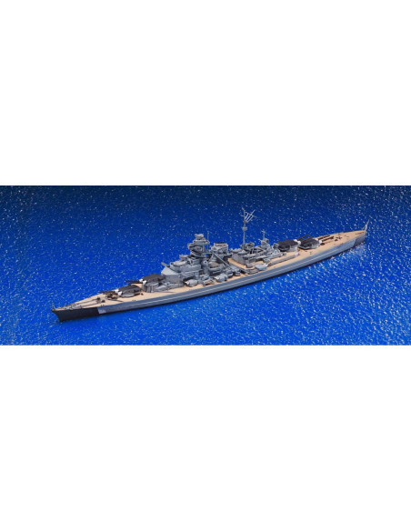 Modelo de Plástico Aoshima 1/700 Acorazado Bismarck