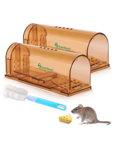 Trampa Humana para Ratones CaptSure - 2 Unidades, 17x6.4x6.1 cm