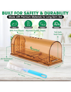 Trampa Humana para Ratones CaptSure - 2 Unidades, 17x6.4x6.1 cm 2