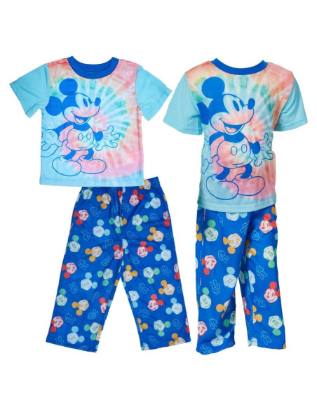 Conjunto de Pijamas Mickey Mouse Disney 2 Piezas Talla 4T Azul