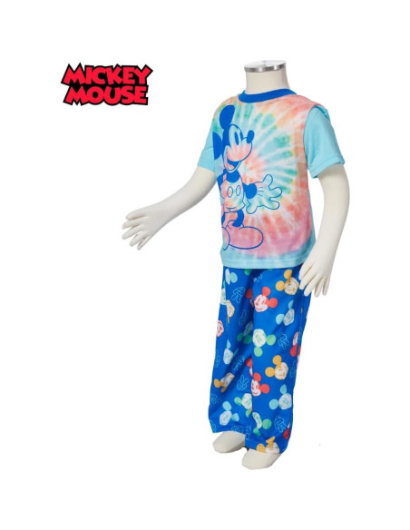 Conjunto de Pijamas Mickey Mouse Disney 2 Piezas Talla 4T Azul