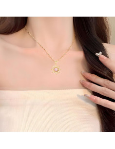 Collar de Sol Ópalo Dtexhif - Inspirado en Rapunzel, 39.88 cm 2