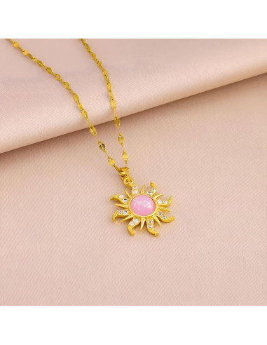 Collar de Sol Ópalo Dtexhif - Inspirado en Rapunzel, 39.88 cm
