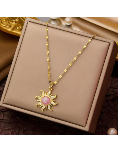 Collar de Sol Ópalo Dtexhif - Inspirado en Rapunzel, 39.88 cm