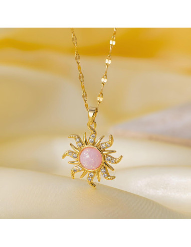Collar de Sol Ópalo Dtexhif - Inspirado en Rapunzel, 39.88 cm