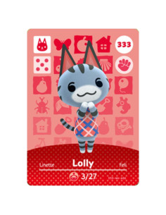 Tarjeta Amiibo Lolly Nintendo Animal Crossing Serie 4