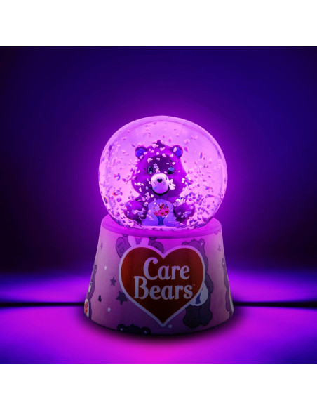 Globo de Nieve Iluminado Mini Silver Buffalo Care Bears 10.9cm