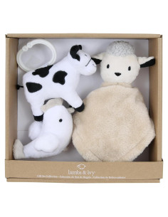 Set de Regalo de Juguetes de Peluche Lambs & Ivy 3 Piezas