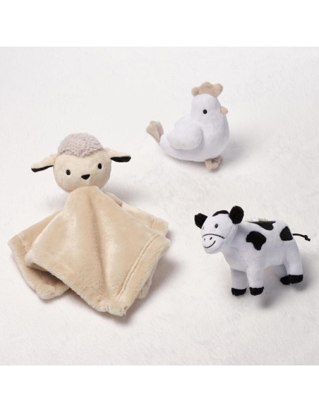 Set de Regalo de Juguetes de Peluche Lambs & Ivy 3 Piezas