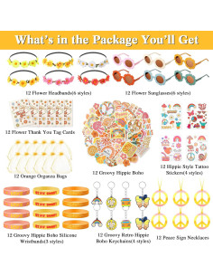 Favoritos de Fiesta Groovy Tenceur 146 Piezas para Cumpleaños 2