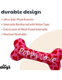 Juguete para Perros Huxley & Kent - Power Plush Grande con Squeaker 2