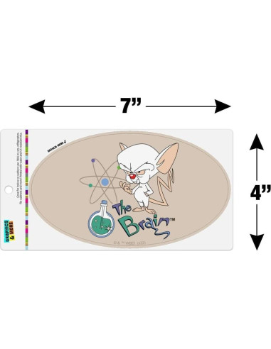 Imán Ovalado Pinky y El Cerebro - Graphics and More - 17.8x10.2cm