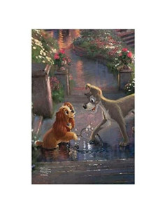 Bandera de Casa Disney La Dama y el Vagabundo 71x101 cm