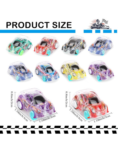 Set de 36 Coches de Retroceso Hooqict para Niños 5 cm