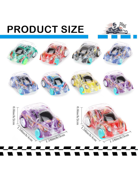 Set de 36 Coches de Retroceso Hooqict para Niños 5 cm