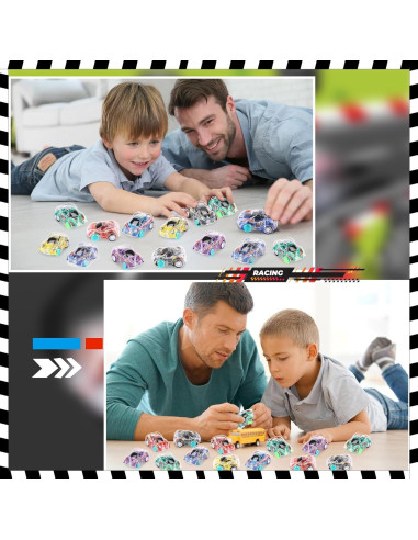 Set de 36 Coches de Retroceso Hooqict para Niños 5 cm