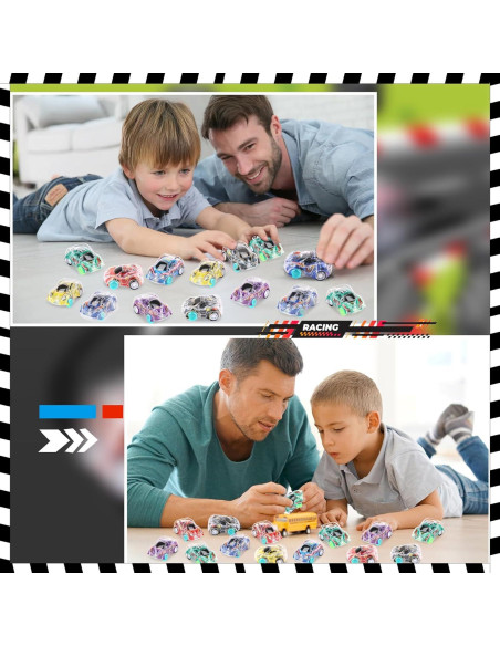 Set de 36 Coches de Retroceso Hooqict para Niños 5 cm